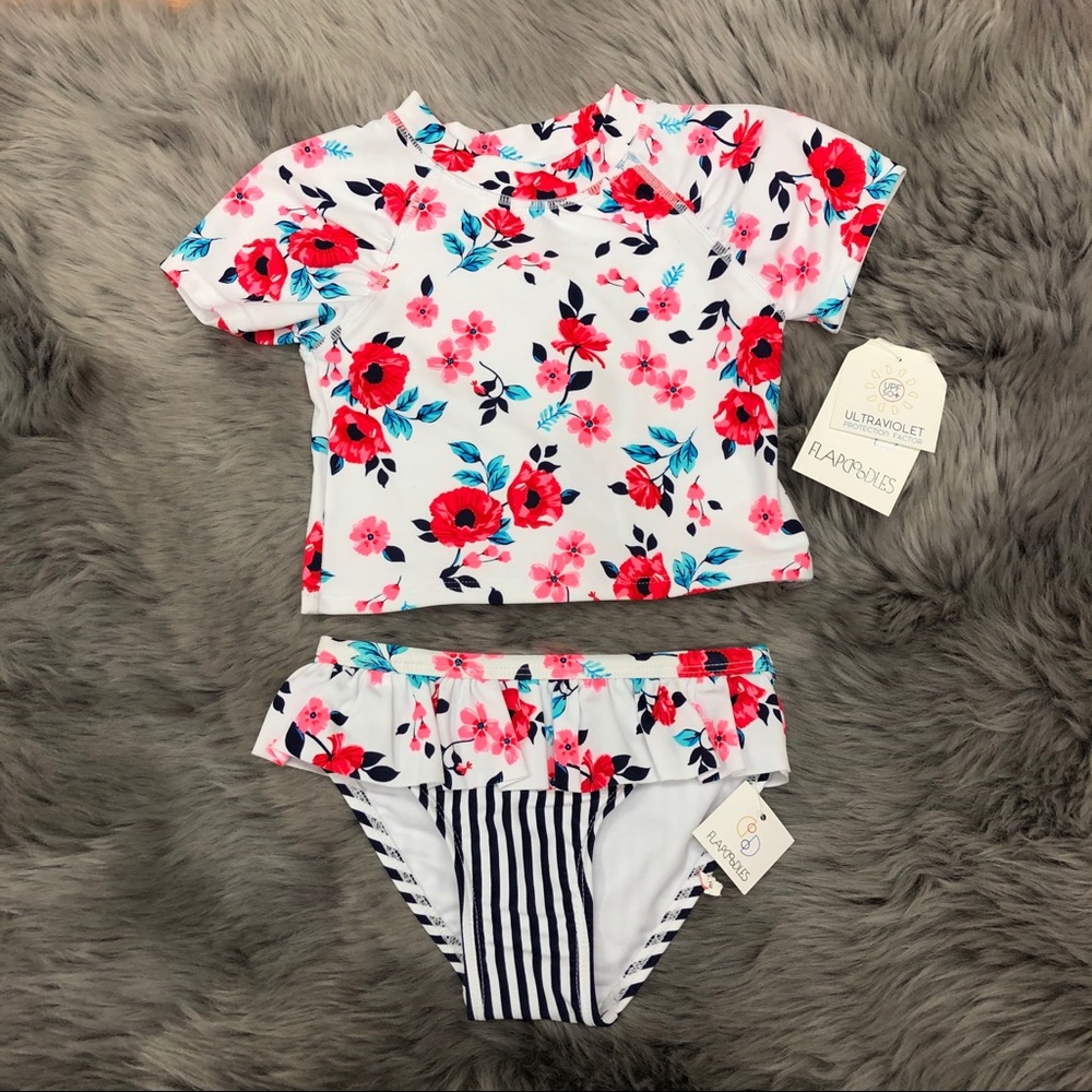 Flapdoodles | Girls 2 Piece Bathing Suit | Size 2T